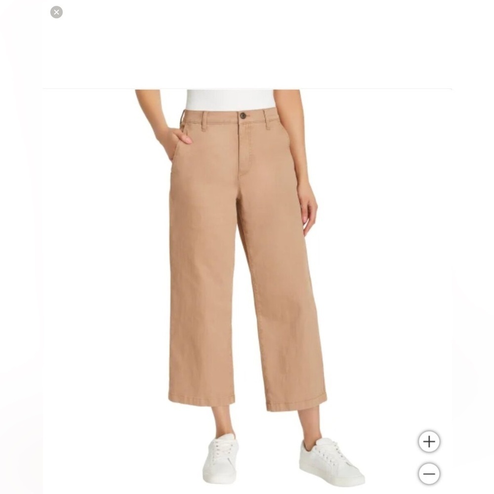 Ella Moss Women's WideLeg Crop pants Brown Size 8